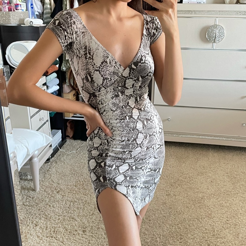 Snake Print Dress